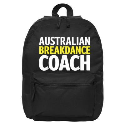 Australian Breakdancing Costume Break Dancer Coach Matching 16 in Basic Backpack