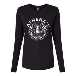 AthenaS Boot Camp Greek Mythology Olympus Lore Goddess Womens Cotton Relaxed Long Sleeve T-Shirt