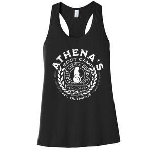 AthenaS Boot Camp Greek Mythology Olympus Lore Goddess Women's Racerback Tank