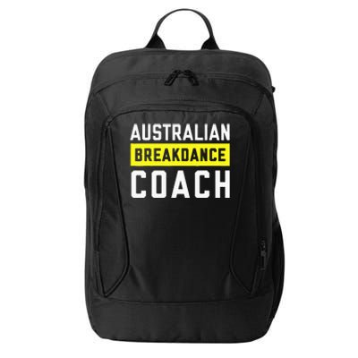 Australian Breakdancing Costume Coach Break Dancer Matching City Backpack