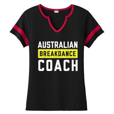 Australian Breakdancing Costume Coach Break Dancer Matching Ladies Halftime Notch Neck Tee