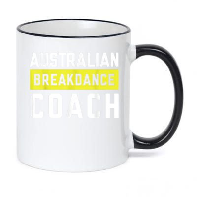 Australian Breakdancing Costume Coach Break Dancer Matching 11oz Black Color Changing Mug