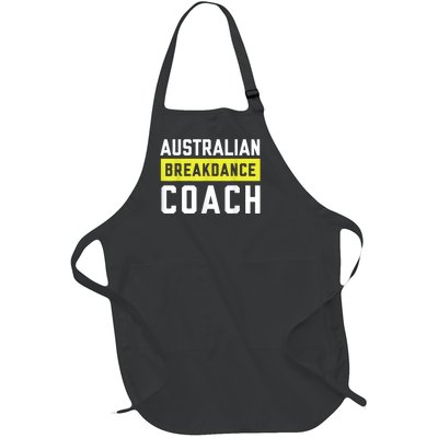 Australian Breakdancing Costume Coach Break Dancer Matching Full-Length Apron With Pockets