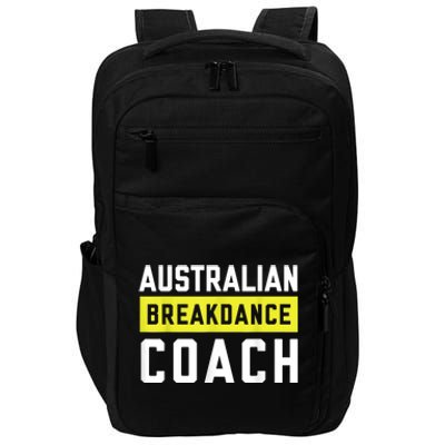 Australian Breakdancing Costume Coach Break Dancer Matching Impact Tech Backpack