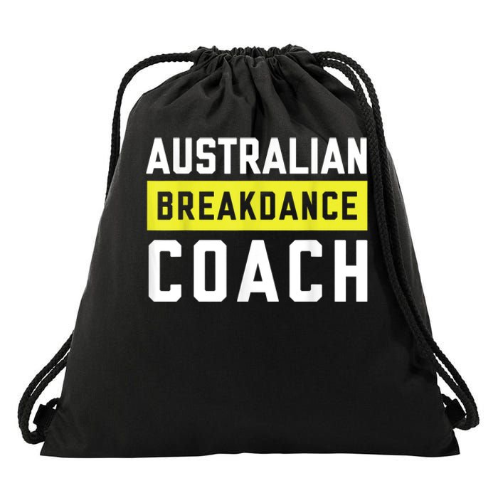 Australian Breakdancing Costume Coach Break Dancer Matching Drawstring Bag