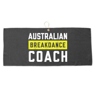 Australian Breakdancing Costume Coach Break Dancer Matching Large Microfiber Waffle Golf Towel