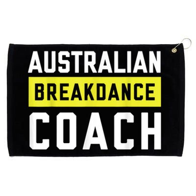 Australian Breakdancing Costume Coach Break Dancer Matching Grommeted Golf Towel