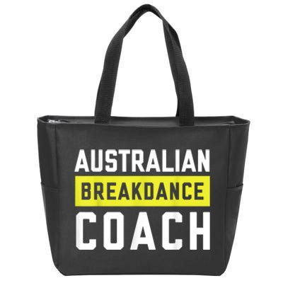 Australian Breakdancing Costume Coach Break Dancer Matching Zip Tote Bag