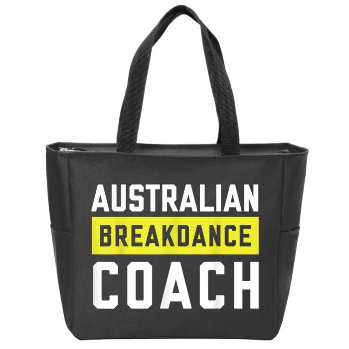 Australian Breakdancing Costume Coach Break Dancer Matching Zip Tote Bag