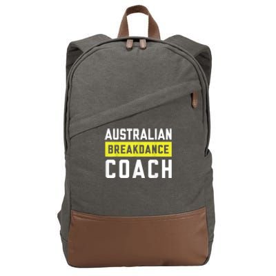 Australian Breakdancing Costume Coach Break Dancer Matching Cotton Canvas Backpack