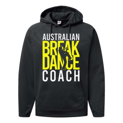 Australian Breakdance Coach Costume Break Dancer Matching Gift Performance Fleece Hoodie