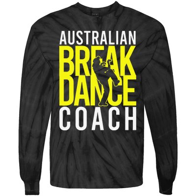 Australian Breakdance Coach Costume Break Dancer Matching Gift Tie-Dye Long Sleeve Shirt