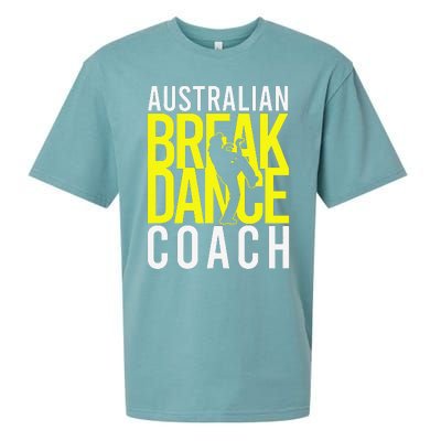 Australian Breakdance Coach Costume Break Dancer Matching Gift Sueded Cloud Jersey T-Shirt