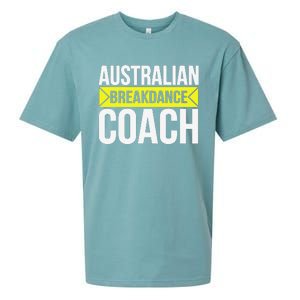 Australian Breakdancing Costume Coach Break Dancer Matching Gift Sueded Cloud Jersey T-Shirt