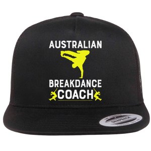 Australian Breakdancer Costume Coach Break Dancer Matching Flat Bill Trucker Hat