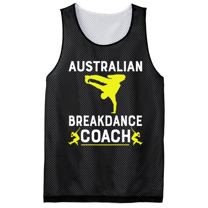 Australian Breakdancer Costume Coach Break Dancer Matching Mesh Reversible Basketball Jersey Tank