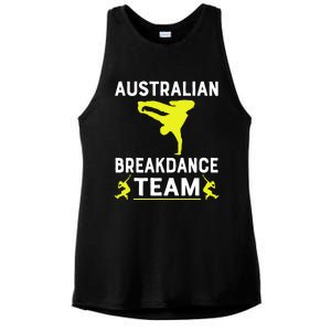 Australian Breakdancer Costume Team Break Dancer Matching Ladies PosiCharge Tri-Blend Wicking Tank