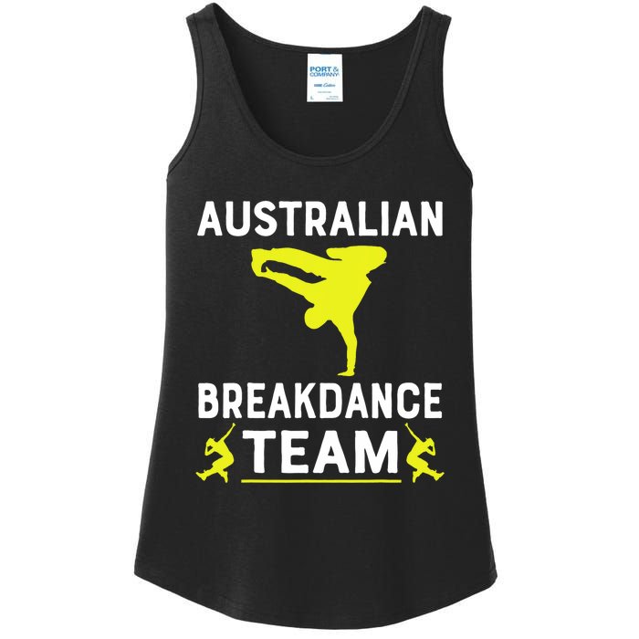 Australian Breakdancer Costume Team Break Dancer Matching Ladies Essential Tank