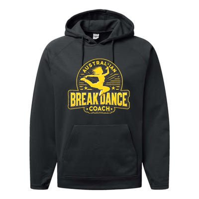 Australian Breakdance Coach Costume Break Dancer Matching Performance Fleece Hoodie