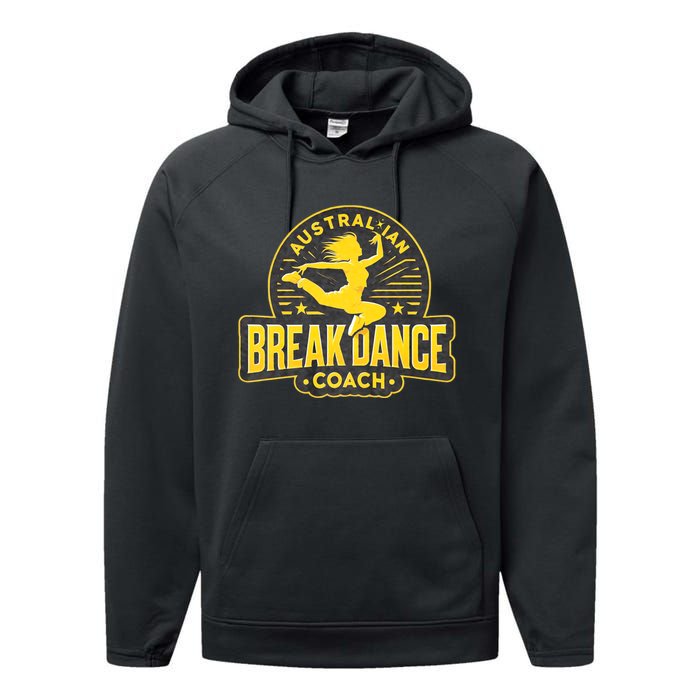 Australian Breakdance Coach Costume Break Dancer Matching Performance Fleece Hoodie