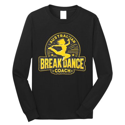 Australian Breakdance Coach Costume Break Dancer Matching Long Sleeve Shirt