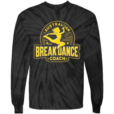 Australian Breakdance Coach Costume Break Dancer Matching Tie-Dye Long Sleeve Shirt