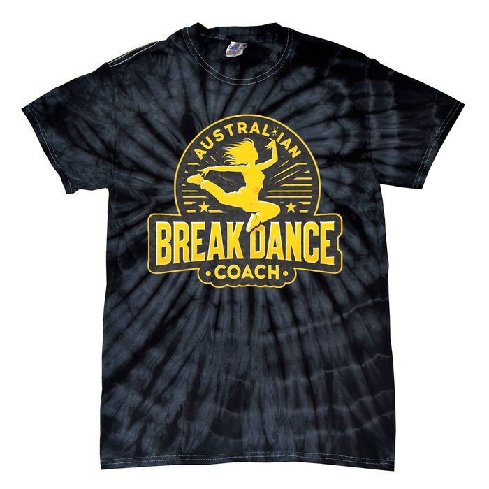 Australian Breakdance Coach Costume Break Dancer Matching Tie-Dye T-Shirt