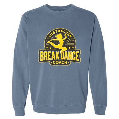 Australian Breakdance Coach Costume Break Dancer Matching Garment-Dyed Sweatshirt