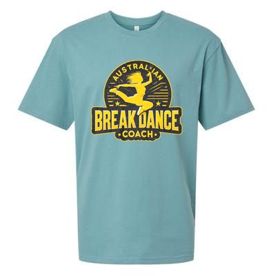 Australian Breakdance Coach Costume Break Dancer Matching Sueded Cloud Jersey T-Shirt