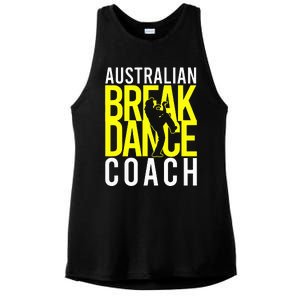 Australian Breakdance Coach Costume Break Dancer Matching Ladies PosiCharge Tri-Blend Wicking Tank