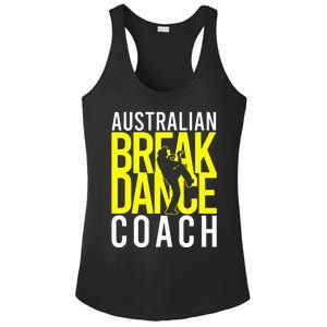 Australian Breakdance Coach Costume Break Dancer Matching Ladies PosiCharge Competitor Racerback Tank