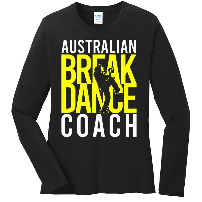 Australian Breakdance Coach Costume Break Dancer Matching Ladies Long Sleeve Shirt