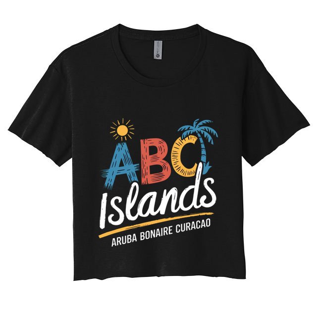 Aruba Bonaire Curacao Cruise Vacation Souvenirs Caribbean Great Gift Crop Top