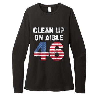 Anti Biden Clean Up On Aisle 46 Impeach Biden Womens CVC Long Sleeve Shirt