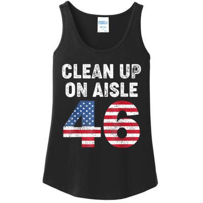 Anti Biden Clean Up On Aisle 46 Impeach Biden Ladies Essential Tank