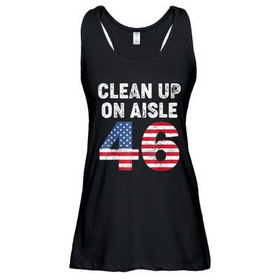 Anti Biden Clean Up On Aisle 46 Impeach Biden Ladies Essential Flowy Tank