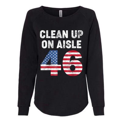 Anti Biden Clean Up On Aisle 46 Impeach Biden Womens California Wash Sweatshirt