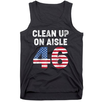 Anti Biden Clean Up On Aisle 46 Impeach Biden Tank Top