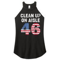 Anti Biden Clean Up On Aisle 46 Impeach Biden Women's Perfect Tri Rocker Tank