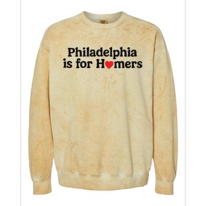 Alec Bohm Charlie Manuel Philadelphia Is For Homers Colorblast Crewneck Sweatshirt