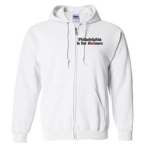 Alec Bohm Charlie Manuel Philadelphia Is For Homers Full Zip Hoodie