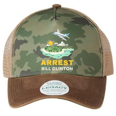 Arrest Bill Clinton Epstein Island Legacy Tie Dye Trucker Hat