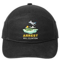 Arrest Bill Clinton Epstein Island 7-Panel Snapback Hat