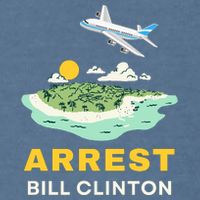 Arrest Bill Clinton Epstein Island Garment-Dyed Sweatshirt