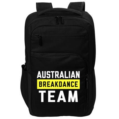 Australian Breakdancing Costume Team Break Dancer Matching Impact Tech Backpack