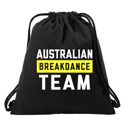 Australian Breakdancing Costume Team Break Dancer Matching Drawstring Bag