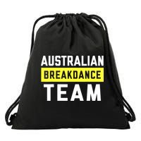 Australian Breakdancing Costume Team Break Dancer Matching Drawstring Bag