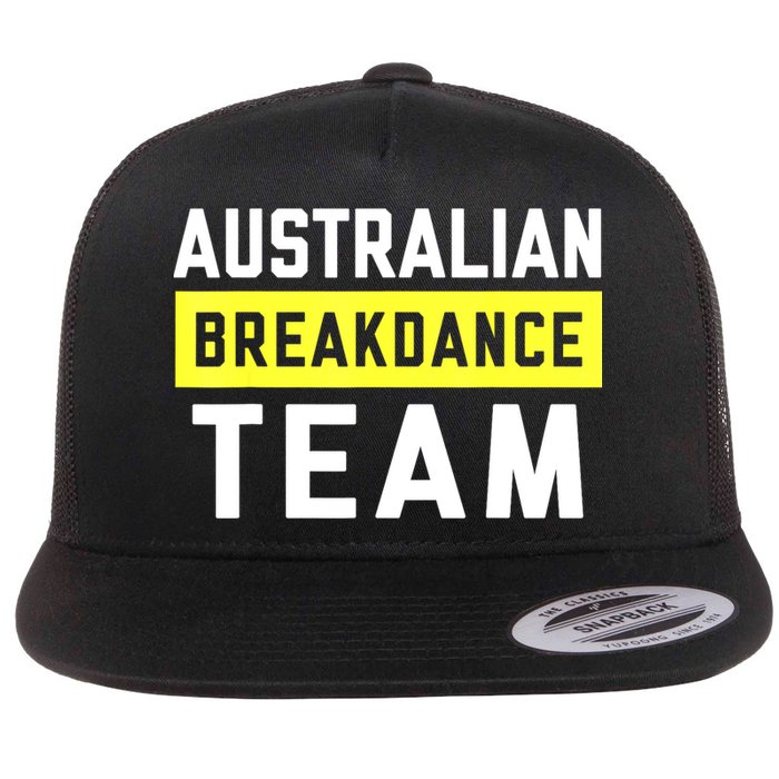 Australian Breakdancing Costume Team Break Dancer Matching Flat Bill Trucker Hat