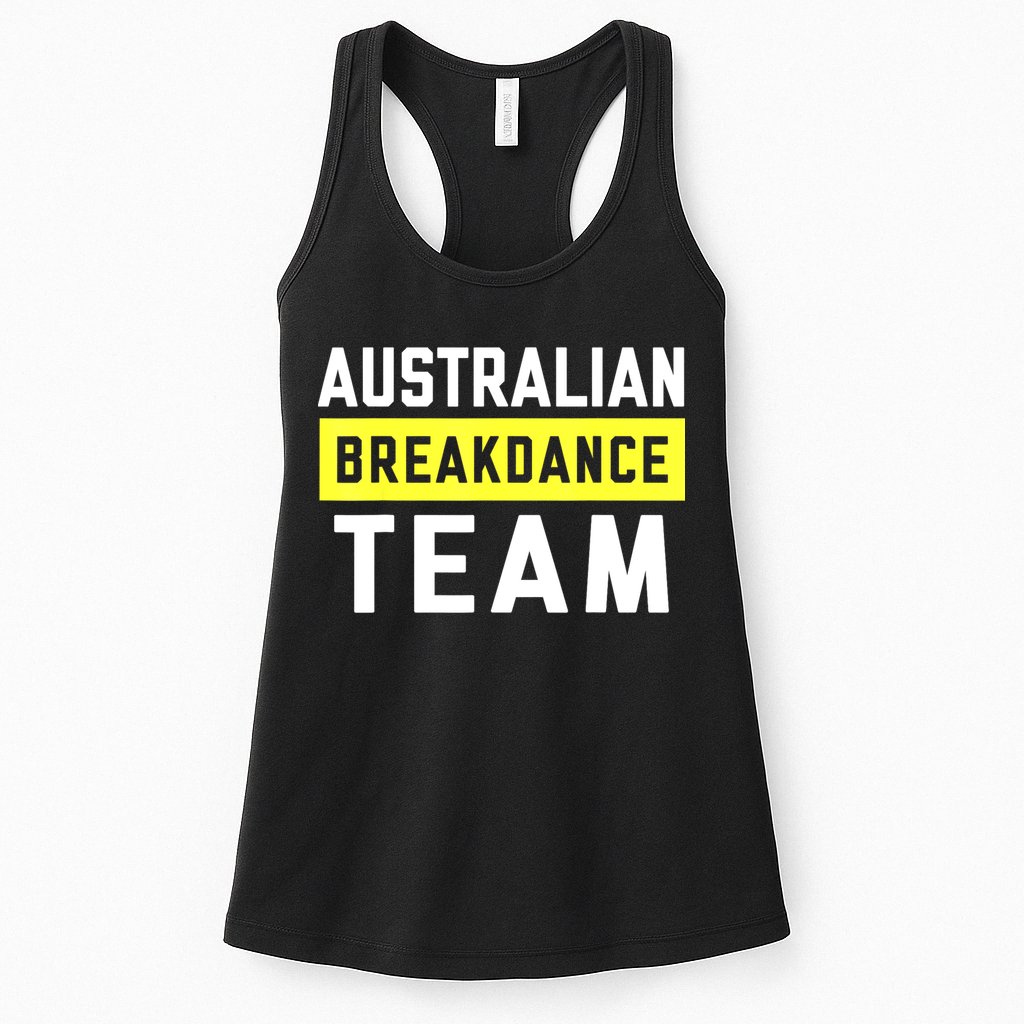 Australian Breakdancing Costume Team Break Dancer Matching Womens Tank Top