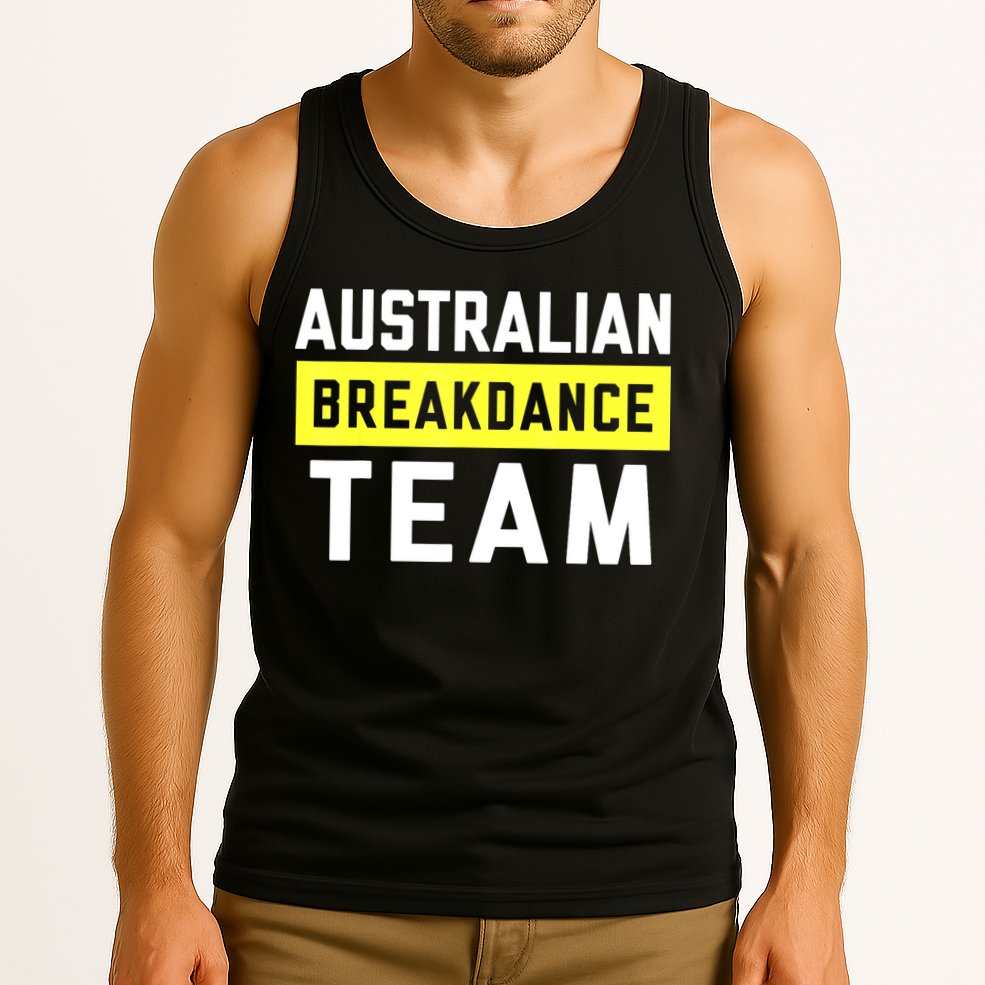 Australian Breakdancing Costume Team Break Dancer Matching Tank Top